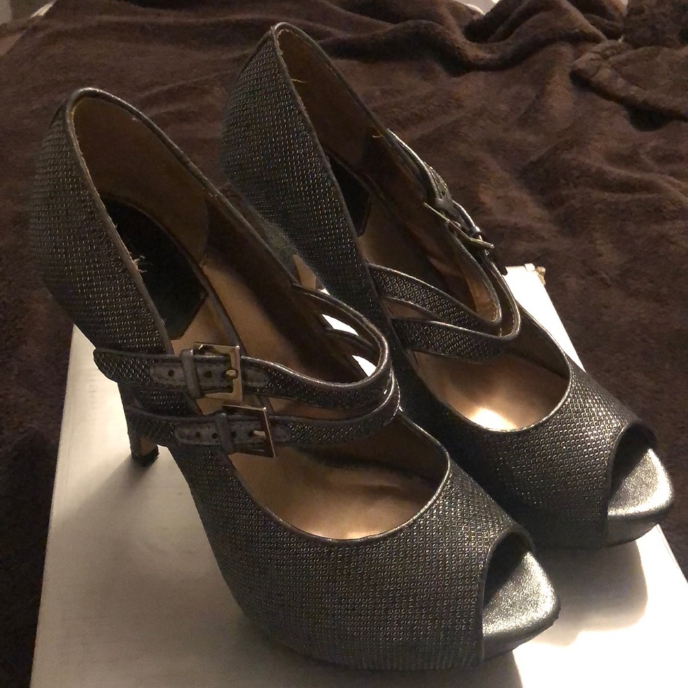Silver High Heels!!